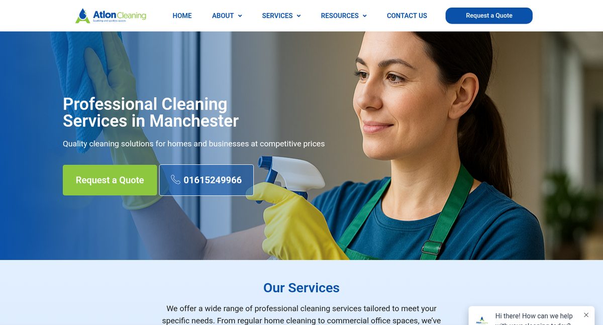 Atlon Cleaning Services project screenshot